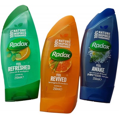 Radox Shower Gel - 250ml - 1 x 6